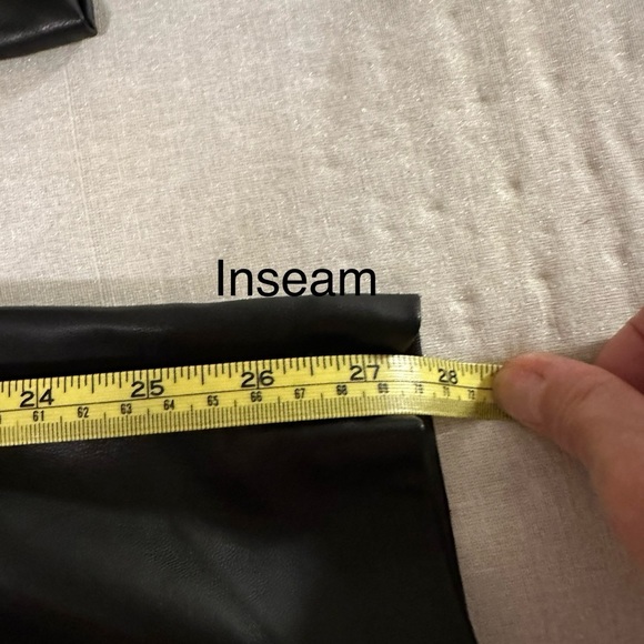 Zara, Vegan Leather Pants, Jean Style - Picture 7 of 7